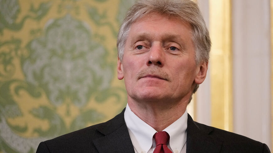 FILE PHOTO: Kremlin spokesman Dmitry Peskov waits before the talks between Russian President Vladimir Putin and Interim President of the Republic of Mali Assimi Goita at the Grand Kremlin Palace in Moscow, Russia June 23, 2025. Pavel Bednyakov/Pool via REUTERS/File Photo
