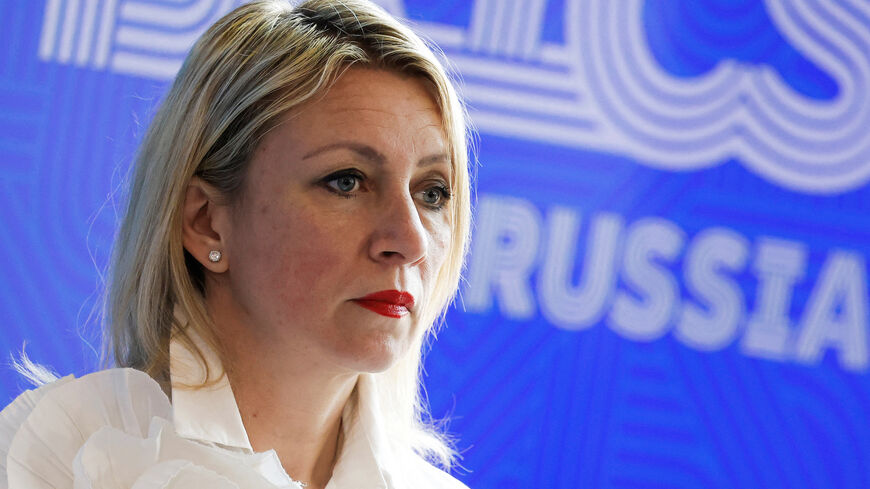 FILE PHOTO: Spokeswoman of Russian Foreign Ministry Maria Zakharova attends a press conference held by Foreign Minister Sergei Lavrov on the sidelines of a meeting of foreign ministers of the BRICS group of nations in the city of Nizhny Novgorod, Russia June 11, 2024. REUTERS/Maxim Shemetov/File Photo