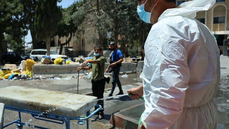 The UN says some hospitals in Syria's Sweida are out of service, posing serious health risks due to unburied bodies