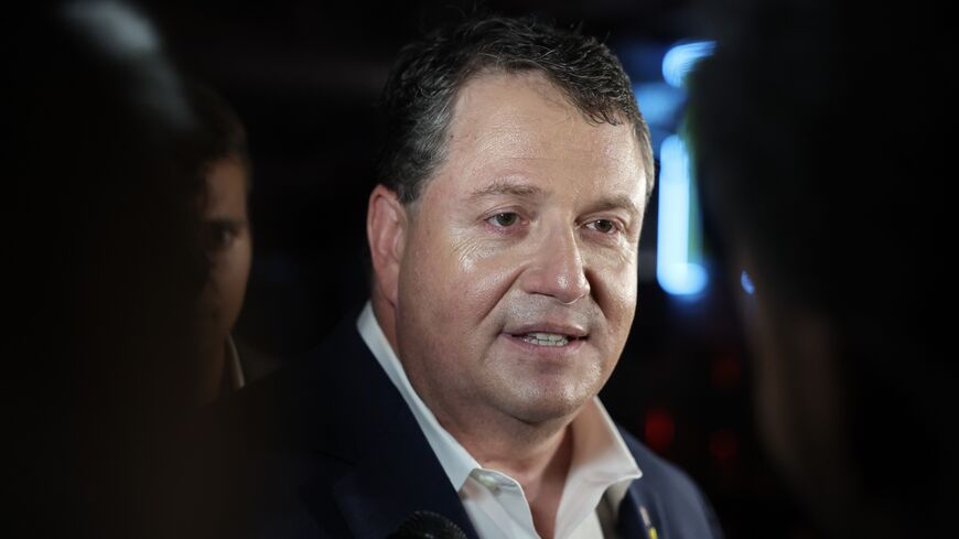 Florida's Republican state senator, Randy Fine, speaks with the media on April 1, 2025, in Ormond Beach, Florida.