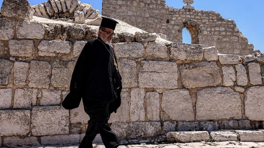 The Church of Saint George in Taybeh, in the occupied West Bank, dates back to the 5th century