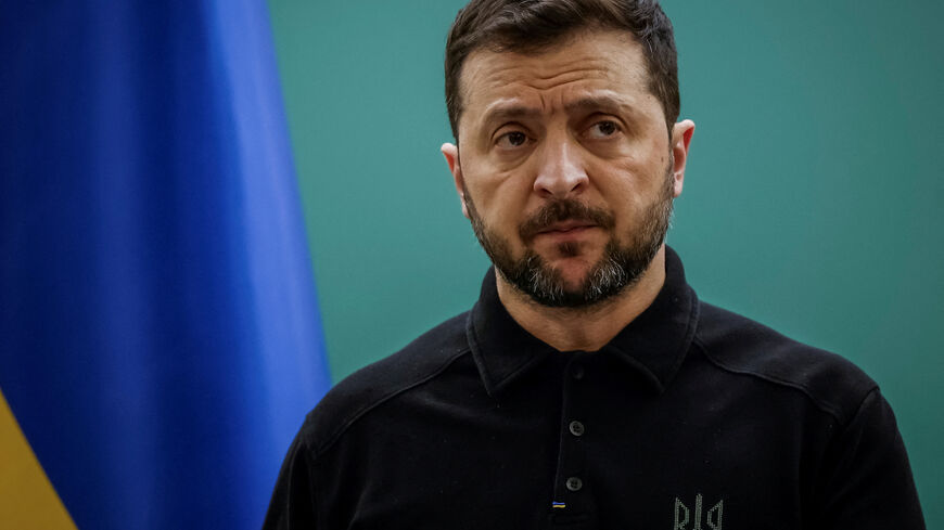 FILE PHOTO: Ukraine’s President Volodymyr Zelenskiy speaks to Ukrainian Muslim service members before sharing an iftar with them, a meal to break their fast at sunset, during the holy month of Ramadan, in a mosque in Kyiv, Ukraine March 13, 2025. REUTERS/Alina Smutko/File Photo