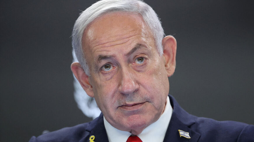 FILE PHOTO: Israeli Prime Minister Benjamin Netanyahu speaks during a press conference at the Prime Minister’s office in Jerusalem, August 10, 2025. ABIR SULTAN/Pool via REUTERS/ File Photo