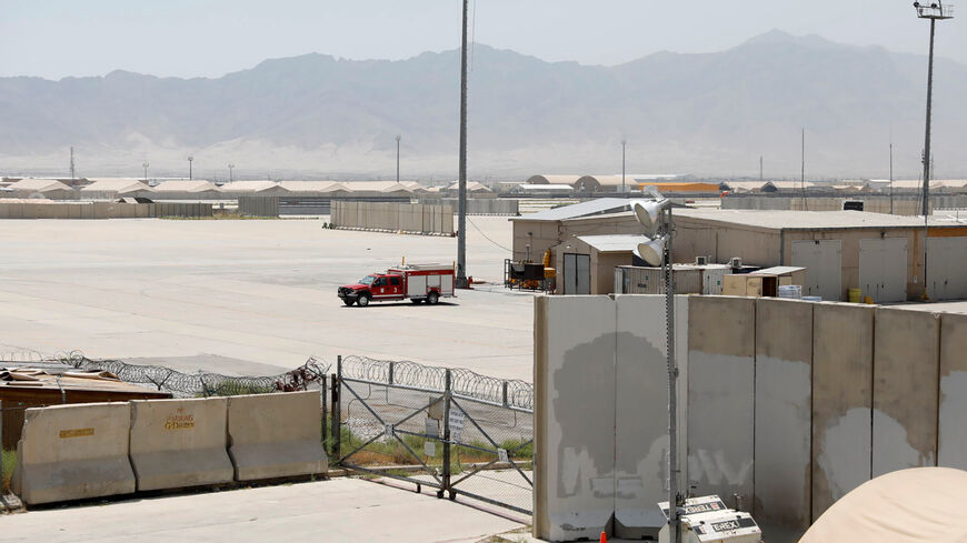 FILE PHOTO: A firefighter vehicle is seen in Bagram U.S. air base, after American troops vacated it, in Parwan province, Afghanistan July 5, 2021. REUTERS/Mohammad Ismail/ File Photo