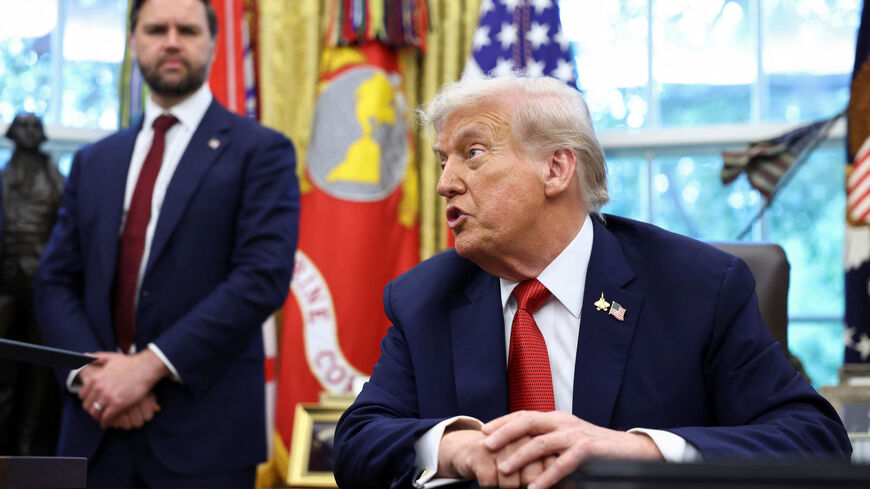 U.S. President Donald Trump speaks at the White House in Washington, D.C., U.S., September 25, 2025. REUTERS/Kevin Lamarque