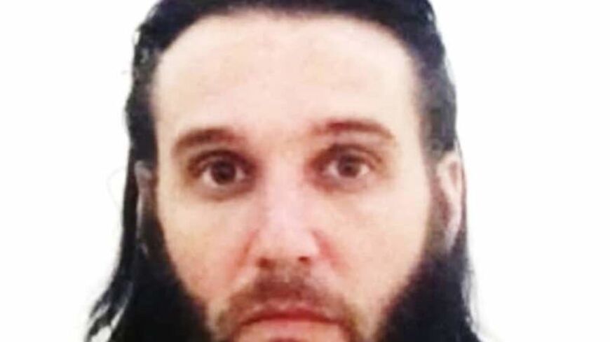 A handout image provided by the Kurdish-led Syrian Democratic Forces in 2018 shows French jihadist Adrien Guihal, known as the voice that claimed the 2016 Nice attack for the Islamic State group.