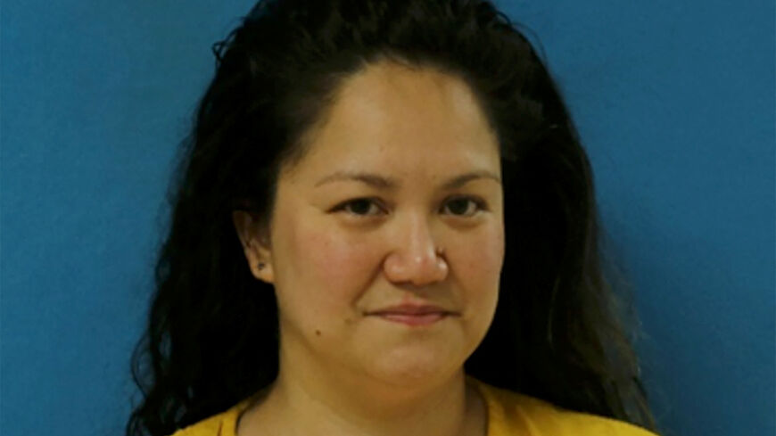 Elizabeth Wolf, accused of the attempted drowning of a 3-year-old Palestinian-American Muslim girl, poses for an undated police booking photograph in the Dallas suburb of Euless, Texas, U.S.   Euless Police Department/Handout via REUTERS