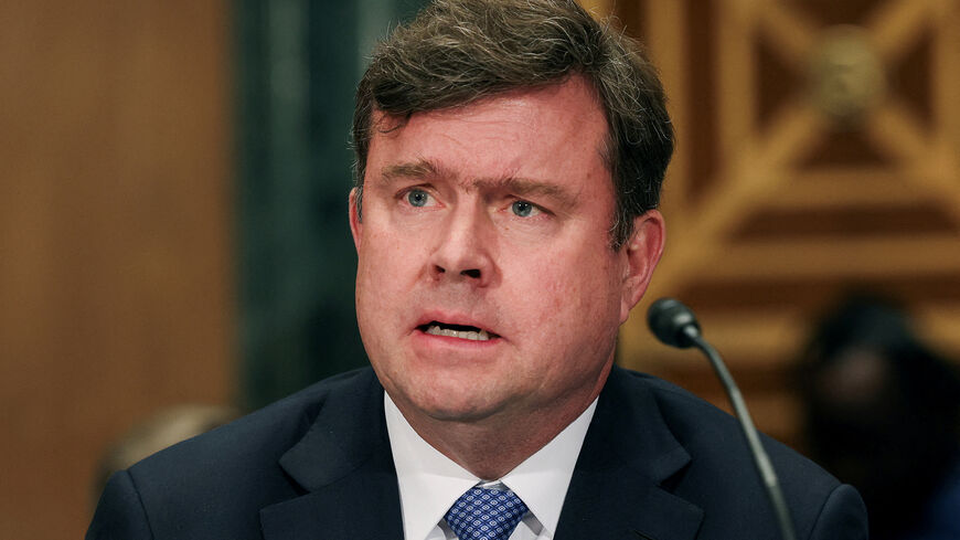 FILE PHOTO: John K. Hurley U.S. President Trump's nominee for Under Secretary for Terrorism and Financial Crimes at Department of the Treasury attends a Senate Banking, Housing, and Urban Affairs Committee confirmation hearing on Capitol Hill in Washington, D.C., U.S., April 10, 2025. REUTERS/Kevin Mohatt/File Photo