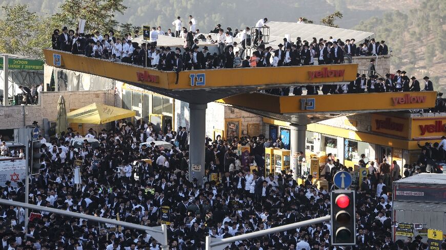 The mass demonstration follows a recent crackdown on ultra-Orthodox draft dodgers