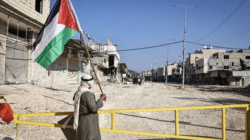 The Nur Shams refugee camp near Tulkarem is now behind a newly-installed gate