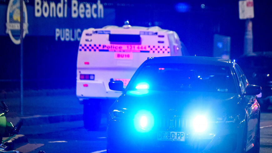 Emergency vehicles at the scene of a shooting incident at Bondi Beach, Sydney, Australia, December 14, 2025. REUTERS/Izhar Khan