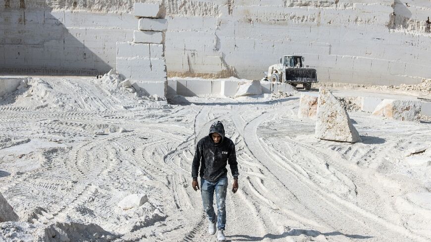 Quarry work in the occupied West Bank is tough, but there are few other options available in the territory's wilting economy