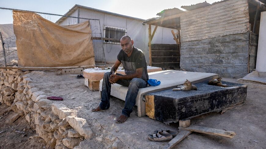AFP visited Ahmed Kaabneh weeks before he was forced to flee his home in the al-Hathrura area