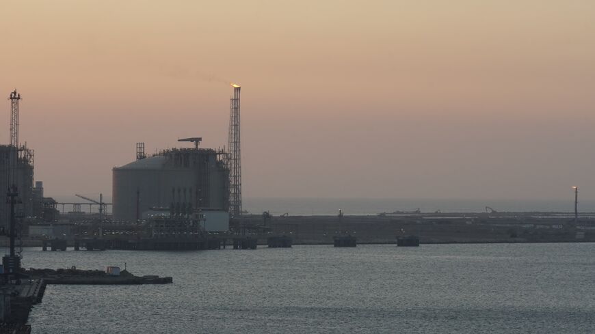 View of Damietta Segas LNG Terminal, in Damietta, Egypt, which is an export terminal belong to Spanish Egyptian Gas Company.