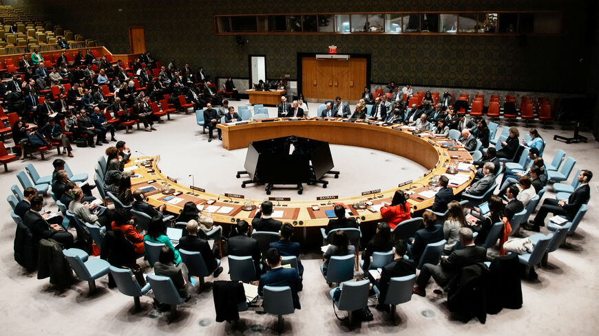 Members of the UN Security Council meet on Iran at the request of the United States at U.N. headquarters in New York City, U.S., January 15, 2026. REUTERS/Eduardo Munoz