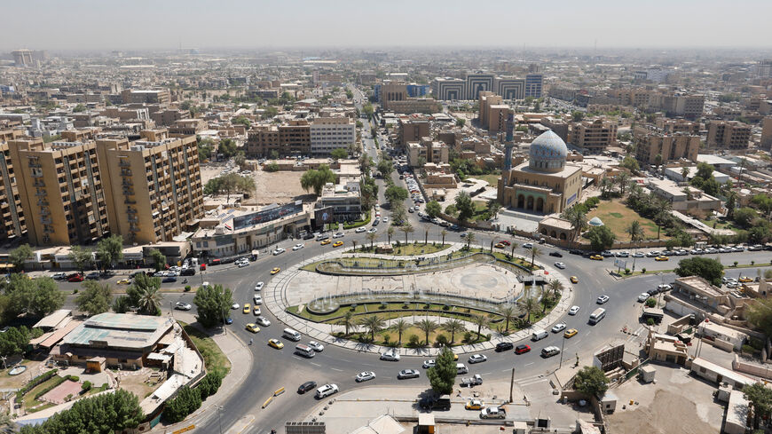 A general view shows al-Firdous Square in Baghdad, Iraq July 27, 2022. REUTERS/Ahmed Saad