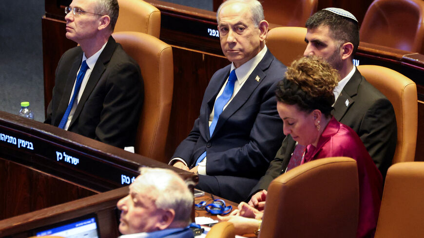 Israeli Prime Minister Benjamin Netanyahu attends a session of the Knesset, Israel's parliament, in Jerusalem, January 26, 2026. REUTERS/Ronen Zvulun