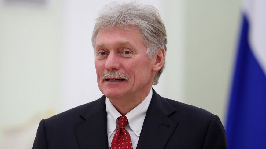 FILE PHOTO: Kremlin spokesman Dmitry Peskov attends a meeting of Russian President Vladimir Putin with Palestinian President Mahmoud Abbas at the Kremlin in Moscow, Russia, January 22, 2026. REUTERS/Ramil Sitdikov/Pool/File Photo