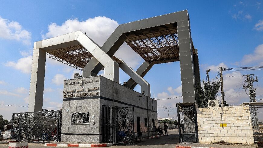 The Rafah border crossing with Egypt in the southern Gaza Strip on August 27, 2023