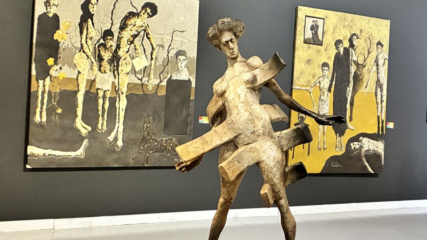 Robin Coban’s sculpture “Toward the Flow.” (Photo by Nazlan Ertan)