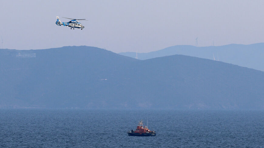 Hellenic coast guard performs SAR operation, following migrant's boat collision with coast guard off the Aegean island of Chios, near Mersinidi, Greece, February 4, 2026. REUTERS/Konstantinos Anagnostou