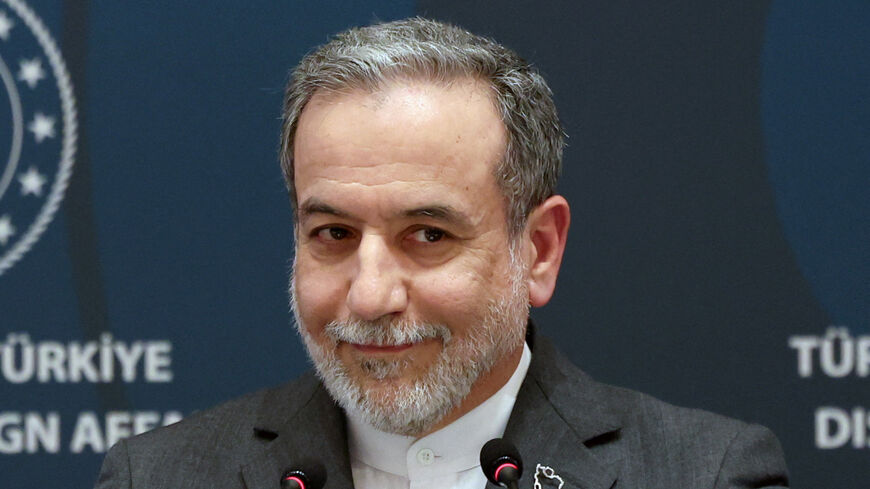 Iranian Foreign Minister Abbas Araqchi attends a press conference after meeting with his Turkish counterpart Hakan Fidan, in Istanbul, Turkey, January 30, 2026. REUTERS/Dilara Senkaya