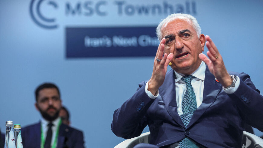 FILE PHOTO: Reza Pahlavi, the exiled son of Iran's last shah and an Iranian opposition figure, speaks during the Munich Security Conference (MSC) in Munich, Germany, February 13, 2026. REUTERS/Thilo Schmuelgen/File Photo