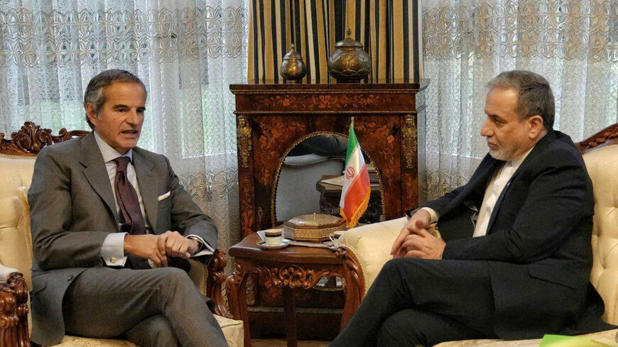 Iranian Foreign Minister Abbas Araqchi meets with International Atomic Energy Agency (IAEA) Director General Rafael Grossi in Geneva, Switzerland, February 16, 2026. Iranian Foreign Ministry/WANA (West Asia News Agency)/Handout via REUTERS