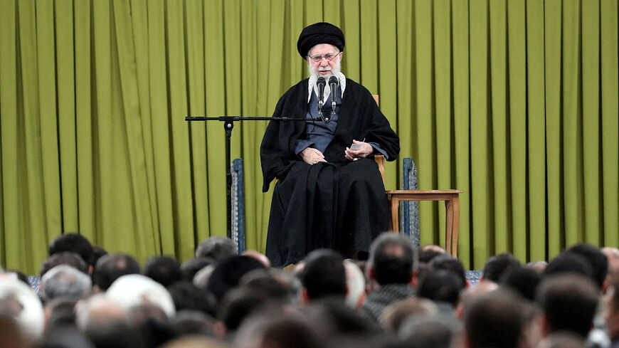 FILE PHOTO: Iran's Supreme Leader Ayatollah Ali Khamenei speaks during a meeting in Tehran, Iran, February 1, 2026. Office of the Iranian Supreme Leader/WANA (West Asia News Agency)/Handout via REUTERS