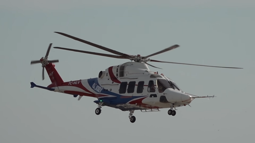 A screen grab of a video from Turkish Aerospace Industries shows a Gobkey helicopter in flight.