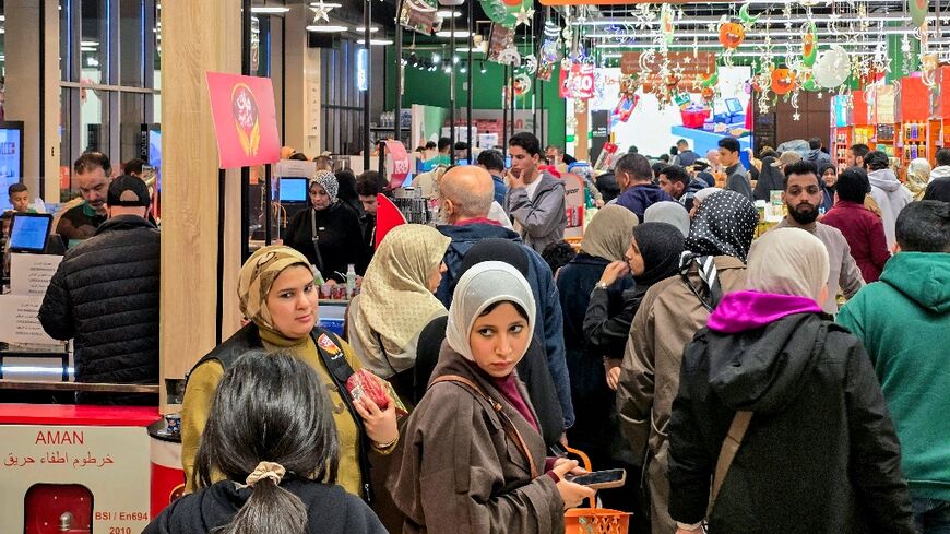 During the Muslim holy month of Ramadan, shoppers stock up on foods such as sweet treats