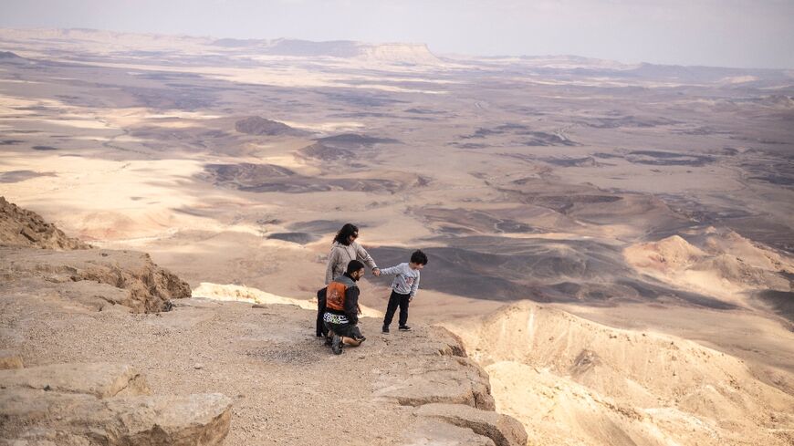 Israelis have flocked to the small resort town of Mitzpe Ramon in the Negev desert to escape the air raid sirens during the war in Iran