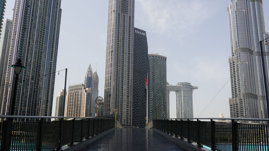 An empty area near Burj Khalifa, after an Iranian attack, following United States and Israel strikes on Iran, in Dubai, United Arab Emirates, March 1, 2026. REUTERS/Amr Alfiky