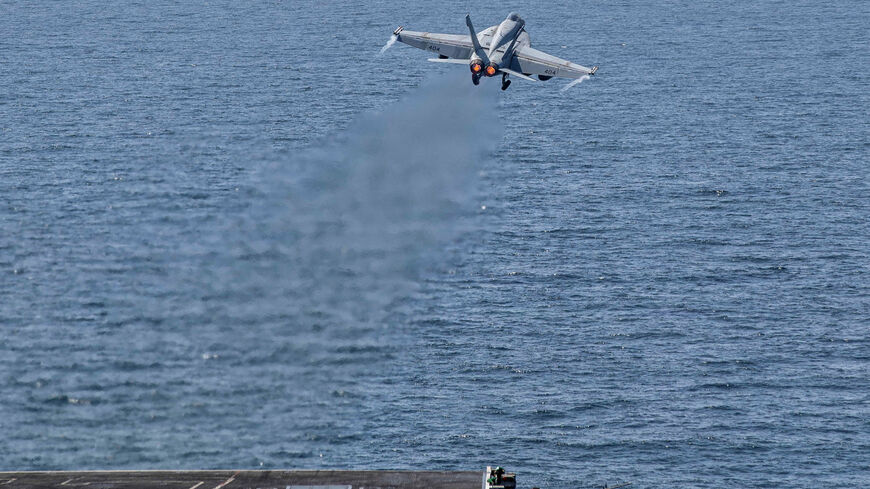 An F/A-18E Super Hornet takes off from the U.S. Navy Nimitz-class aircraft carrier USS Abraham Lincoln in support of the Operation Epic Fury attack on Iran February 28, 2026.  U.S. Navy/Handout via REUTERS