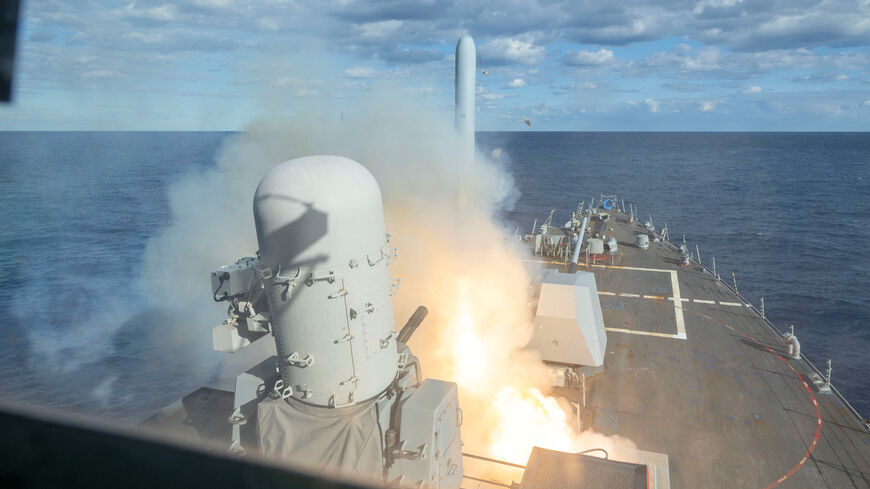 A still image released by U.S. Central Command (CENTCOM), which accompanied a press release describing the operation dubbed "Epic Fury", an attack by the United States and Israel on Iran, shows a rocket launch from a ship, in this picture obtained from social media released on February 28, 2026. US CENTCOM via X via REUTERS