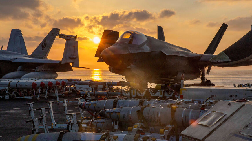 A U.S. Marines F-35C Lightning II is staged for flight operations on the flight deck of the U.S. Navy Nimitz-class aircraft carrier USS Abraham Lincoln in support of the Operation Epic Fury attack on Iran from an undisclosed location March 3, 2026. U.S. Navy/Handout via REUTERS