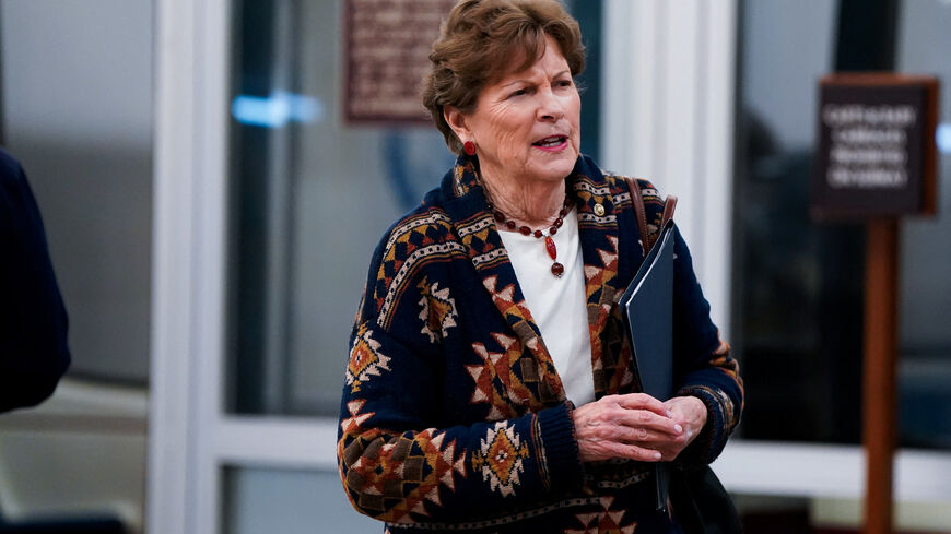 U.S. Senator Jeanne Shaheen (D-NH) walks through the Senate subway on her way to votes, as members of Congress work to resolve a dispute over immigration enforcement and avert a looming partial government shutdown, on Capitol Hill in Washington, D.C., U.S., January 30, 2026. REUTERS/Elizabeth Frantz