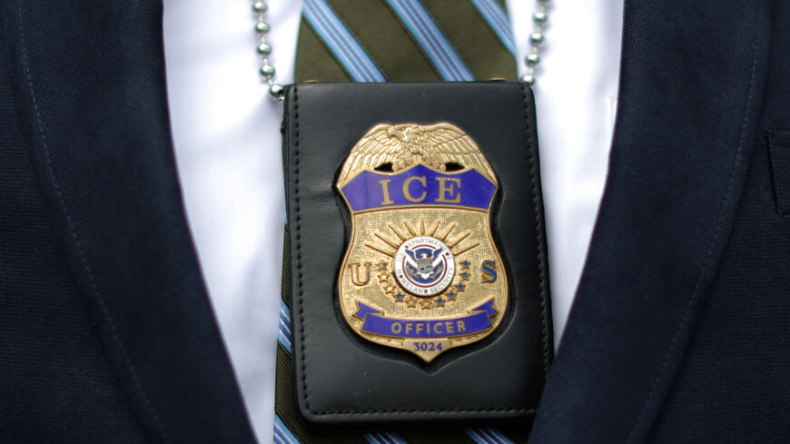 An ICE officer is seen at Otay Mesa immigration detention center in San Diego, California, U.S. May 18, 2018. REUTERS/Lucy Nicholson