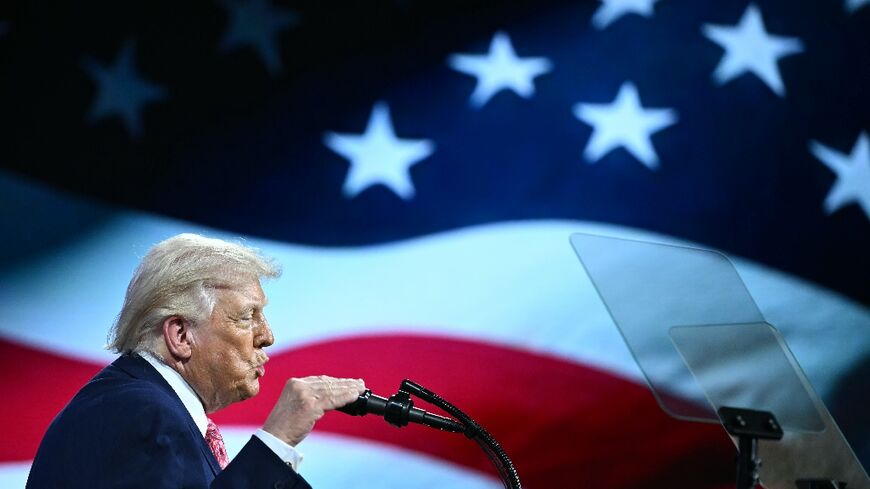 US President Donald Trump spoke about the Iran war at a Saudi-backed investment conference in Miami