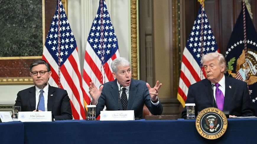 US Energy Secretary Chris Wright (C) has vehemently defended President Donald Trump's (R) policies in the wake of the Iran war