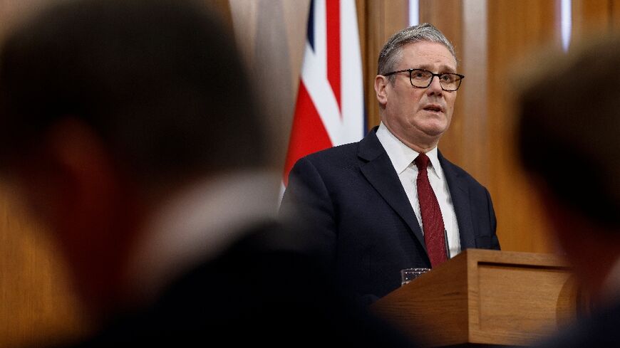 Starmer held a press conference in Downing Street