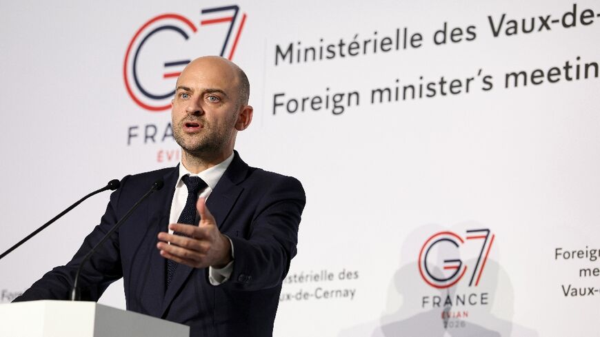 France's Foreign Minister Jean-Noel Barrot chaired the meeting