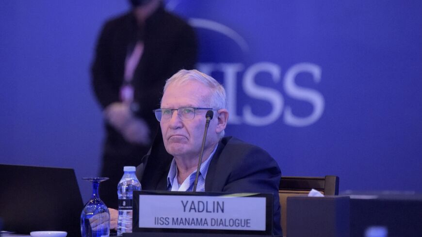 Retired Israeli general and executive director of Tel Aviv University's Institute for National Security Studies Amos Yadlin attends a session at the Manama Dialogue security conference in the Bahraini capital, on Dec. 5, 2020. 