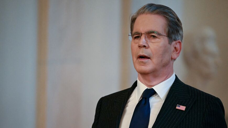 US Treasury Secretary Scott Bessent arrives to attend an event in the East Room of the White House, Washington, DC, March 5, 2026. 