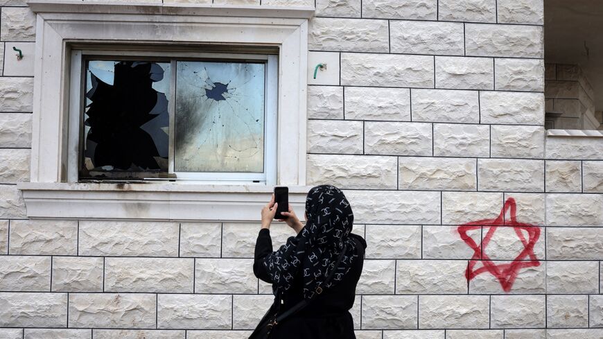 Israeli settler violence graffiti