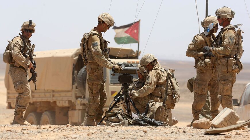 US soldiers participate in the annual military exercises known as "Eager Lion" near Maan, some 200 kilometers south of the capital Amman on May 17, 2017. 