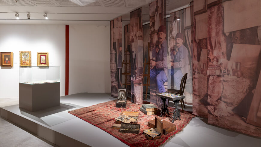 A corner is devoted to re-creating the artist’s studio. (Courtesy of Pera Palas)