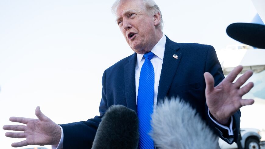 US President Donald Trump did not disclose the identity of the person