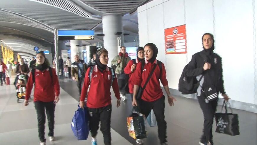 Turkish news agency DHA said the Iranian women's football team had left Istanbul Airport under police escort and headed to a hotel in the city