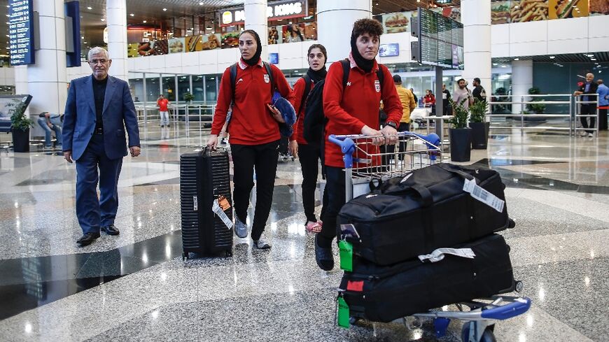 The members of Iran's women's football team who did not claim asylum in Australia arrived at the Kuala Lumpur International Airport on March 11, 2026 